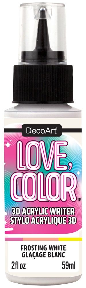 DecoArt Love Color 3D Acrylic Writers 2oz