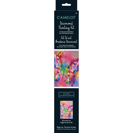 Camelot Dots Diamond Art Kit 11.8"X15.7" - Butterfly Imprint