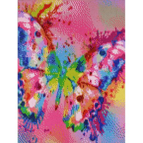 Camelot Dots Diamond Art Kit 11.8"X15.7" - Butterfly Imprint