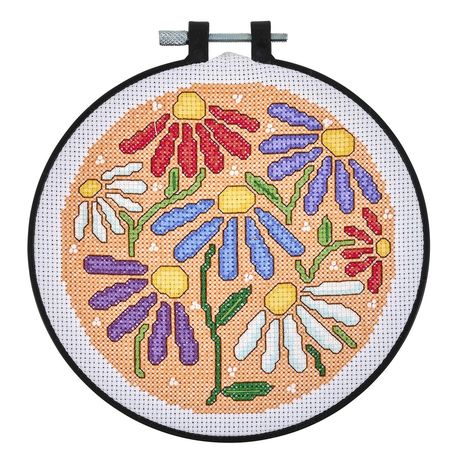 Bucilla Mindful Counted Cross Stitch - Uplifting Daisies