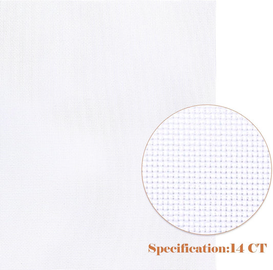 Aida Cloth 14 Count White 12" x 18"