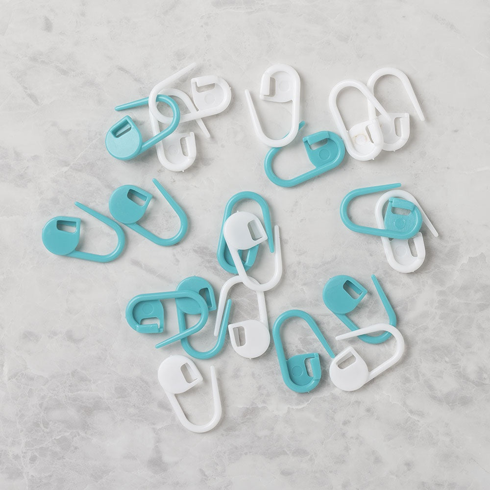 Stitch Markers - Locking - Teal