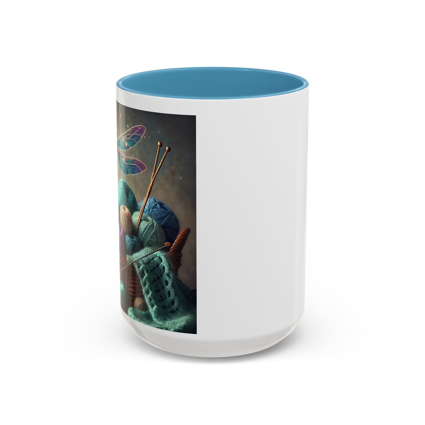 Mug - Dragonfly and Basket of Yarn