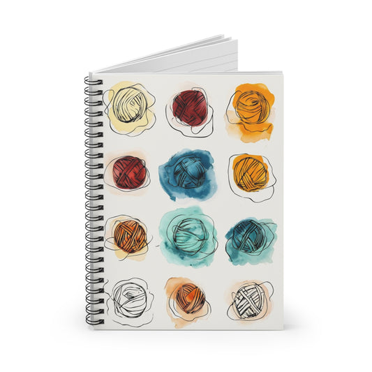 Colorful Spiral Notebook for Creative Souls, Journaling, Note Taking, Art Class, Gift for Artists, Stationery, Home Office