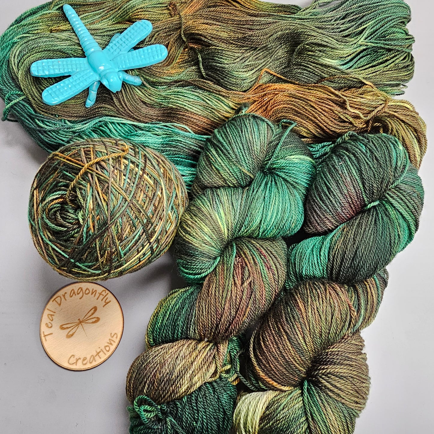 Hand-Dyed OOAK Wool Yarn - Soul Sisters Fibers