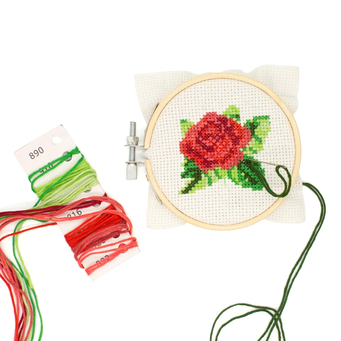 Mini Embroidery Kit - Rose