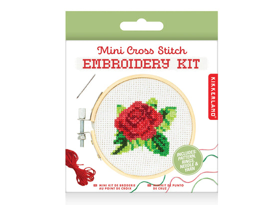 Mini Embroidery Kit - Rose