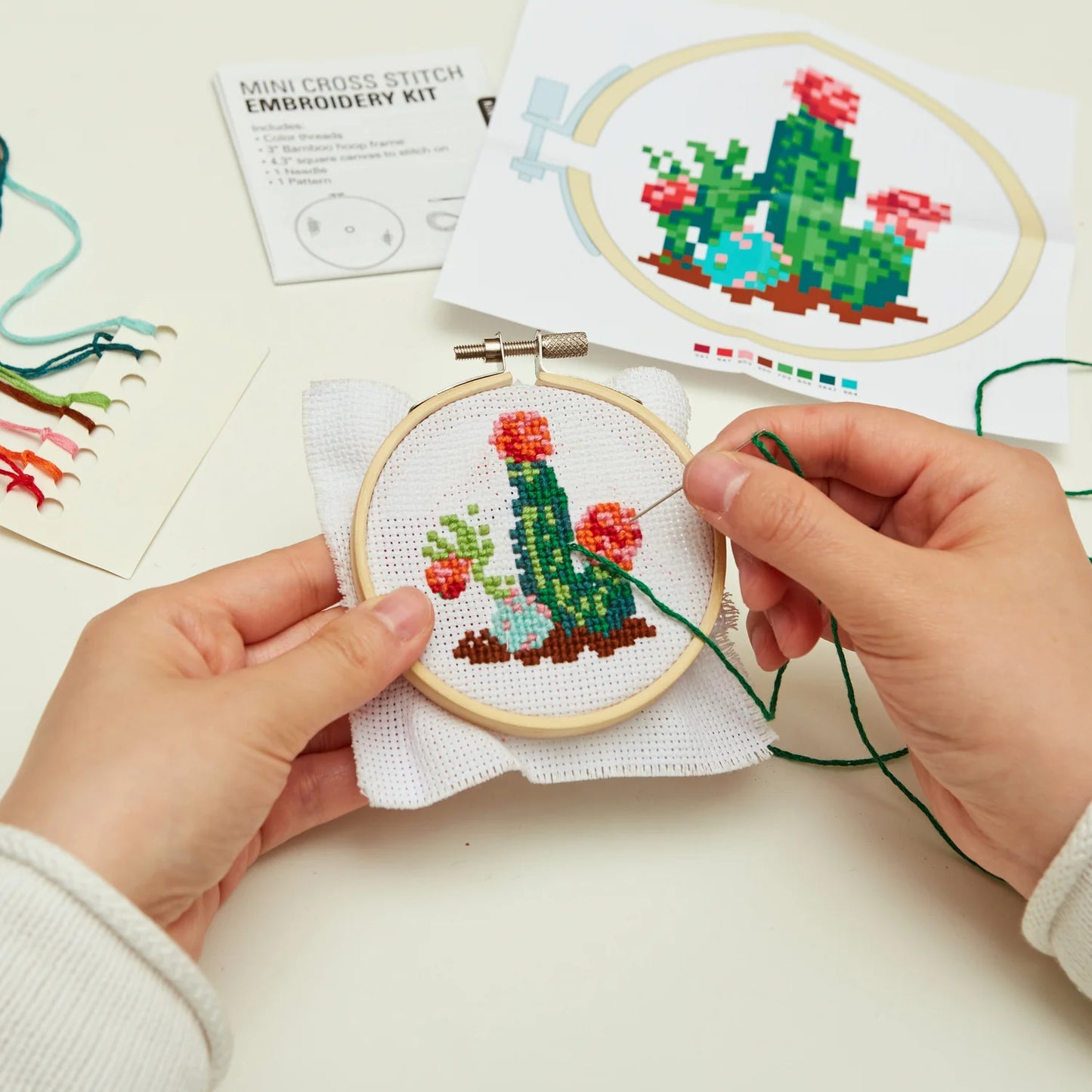 Mini Embroidery Kit - Cactus