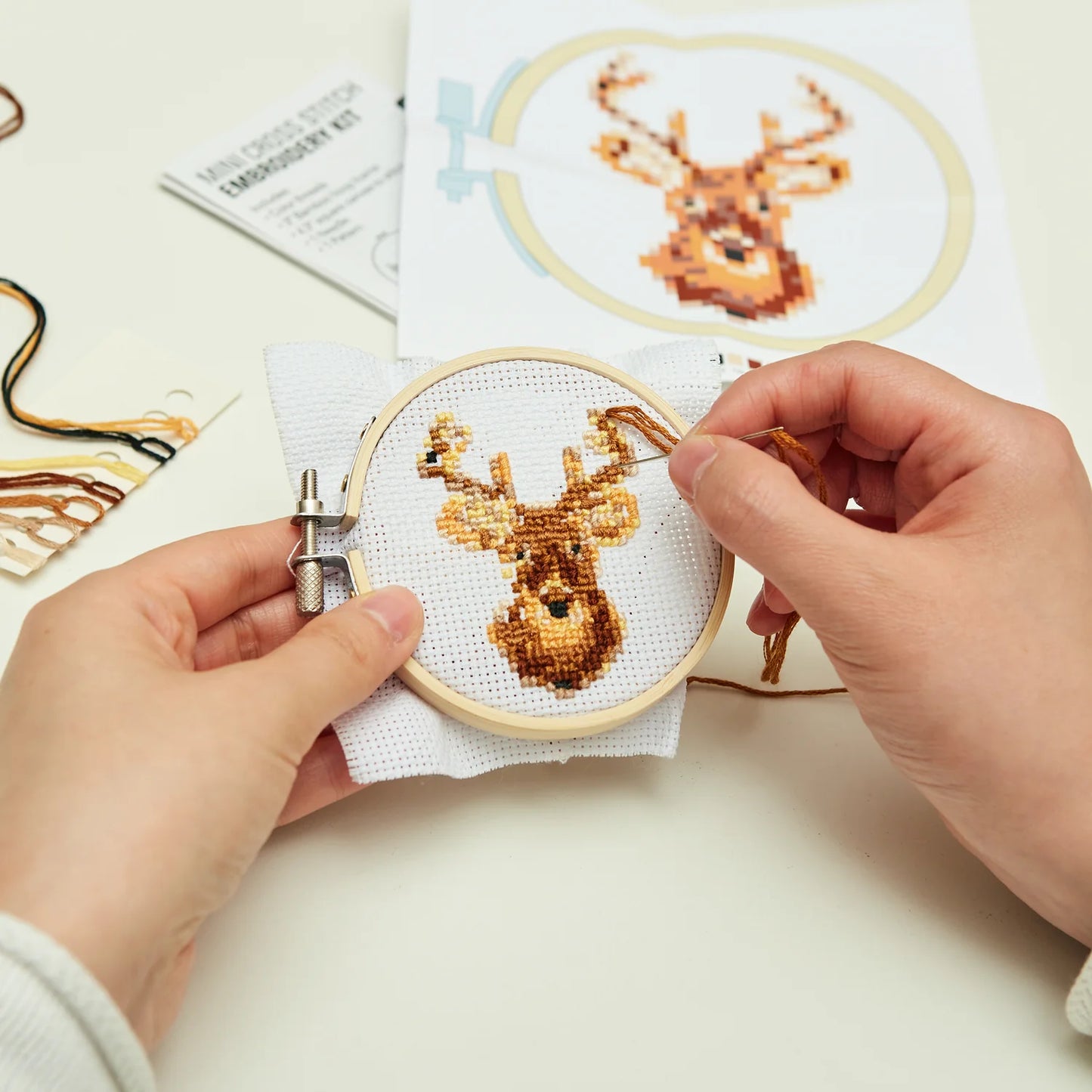 Mini Embroidery Kit - Deer