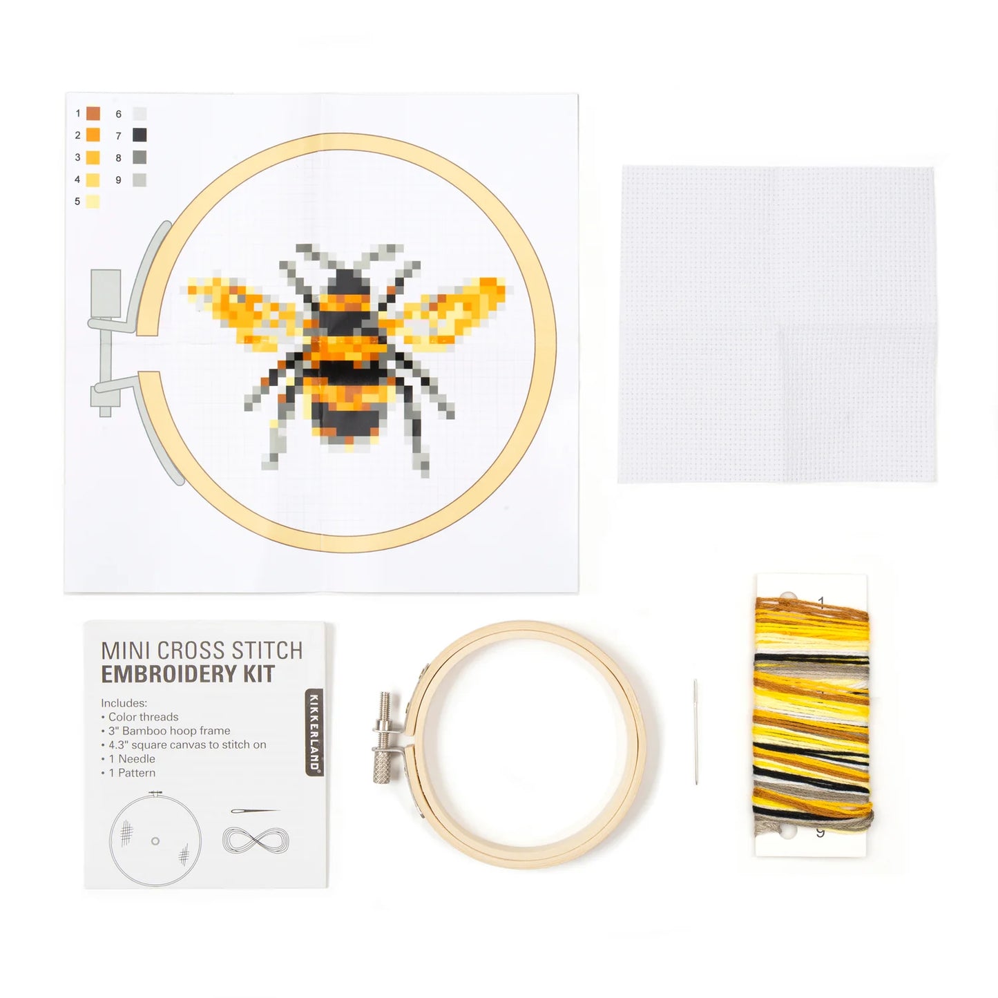 Mini Embroidery Kit - Bee