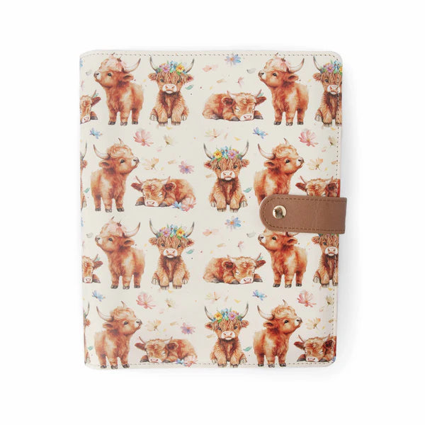 Highland Cow Project Journal Planner for Knitters & Crocheters