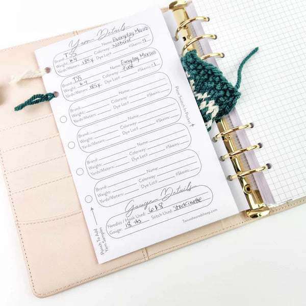 Spring Floral Project Journal Planner for Knitters & Crocheters