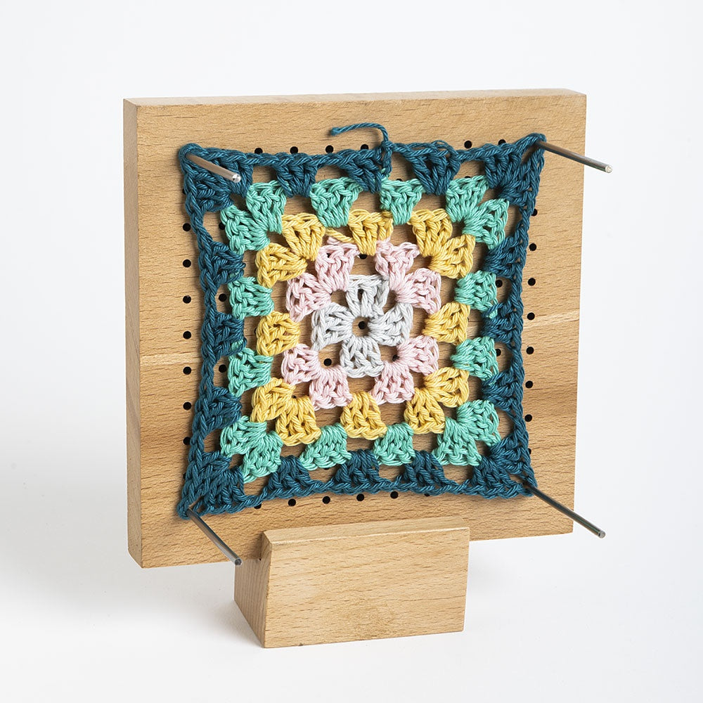 Granny Square Wood Blocking Board - Small