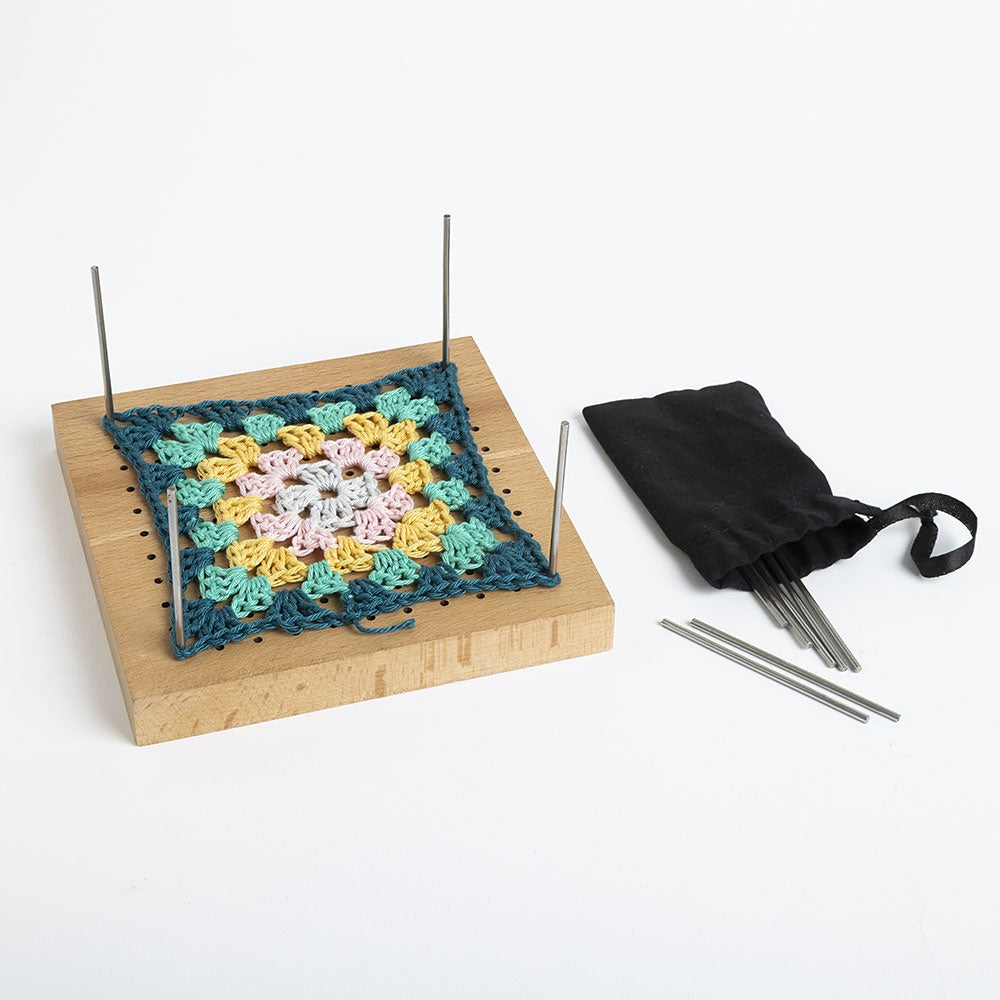 Granny Square Wood Blocking Board - Small