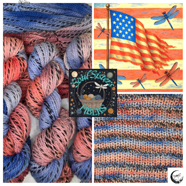 Hand-Dyed Worsted Weight "Dragonfly Wing" Zebra Wool Yarn - Soul Sisters Fibers