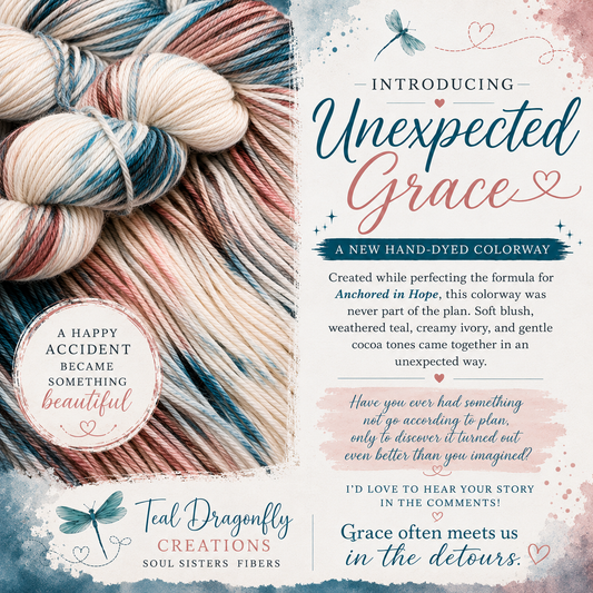 Hand-Dyed Worsted - Unexpected Grace - Soul Sisters Fibers