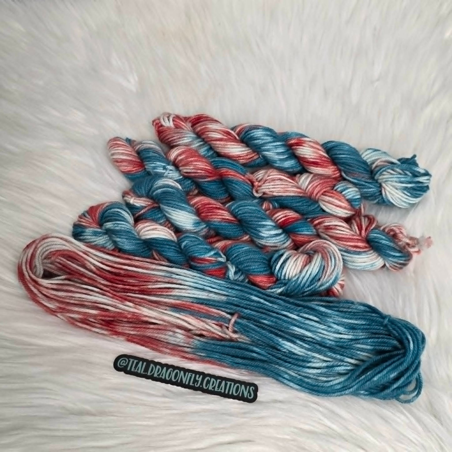 Hand-Dyed DK Minis - Rocket Popsicle - Soul Sisters Fibers