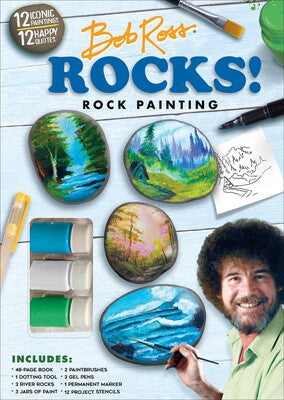 Bob Ross Rock Painting Kit