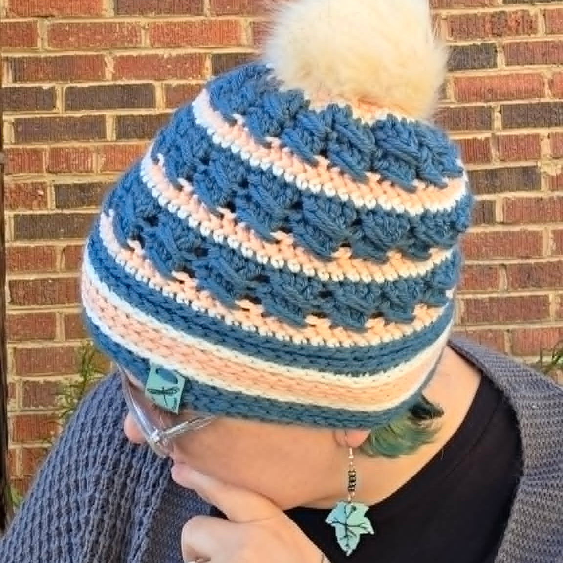 Anchored in Hope Beanie - Crochet