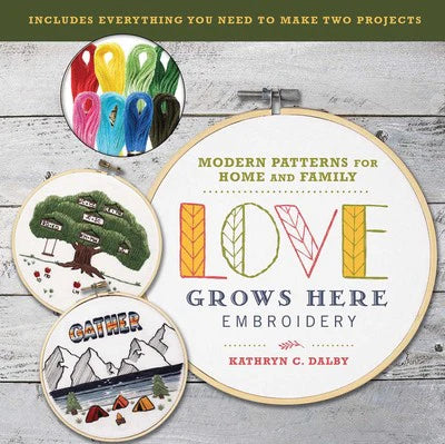 Love Grows Here Embroidery Kit