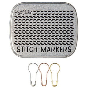 Stitch Markers - Metallic Locking